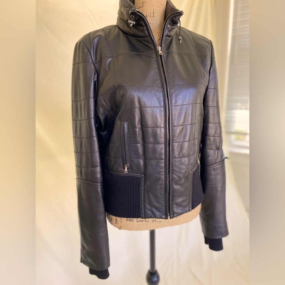 Buttery Soft Elie Tahari Vintage Genuine Leather Jacket